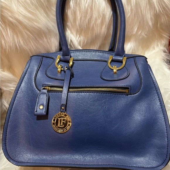 London Fog Elegant Blue Handbag - Picture 2 of 11